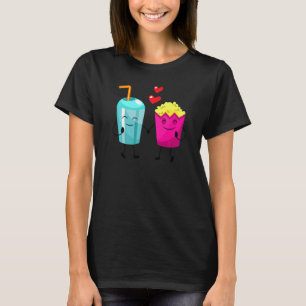 Popcorn und Soda sinken in der Liebe T-Shirt