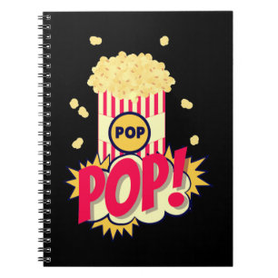Popcorn Vintag Retro Funny Notizblock