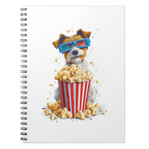 Popcorn-Welpe � Filmnacht-Hund Notizblock