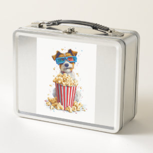 Popcorn-Welpe � Kinonacht-Hund Metall Brotdose