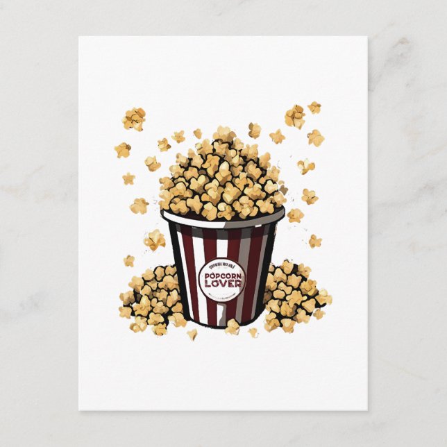 Popcornliebhaber Begleitkarte (Vorderseite)