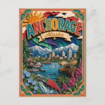PopCut Staaten Anchorage Alaska Papierkunst