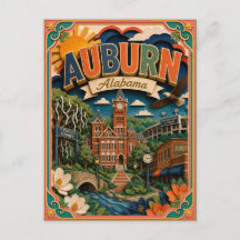 PopCut Staaten Auburn Alabama Papierkunst