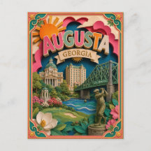 PopCut Staaten Augusta Georgia Papierkunst