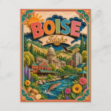 PopCut Staaten Boise Idaho Papierkunst