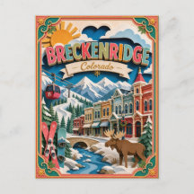 PopCut Staaten Breckenridge Colorado Papierkunst