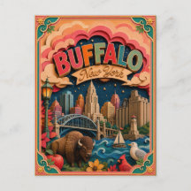 PopCut Staaten Buffalo New York Papierkunst
