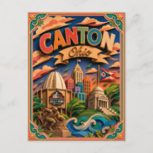 PopCut Staaten Canton Ohio Papierkunst