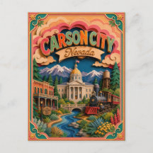 PopCut Staaten Carson City Nevada Papierkunst