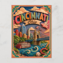 PopCut Staaten Cincinnati Ohio Papierkunst