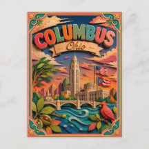PopCut Staaten Columbus Ohio Papierkunst