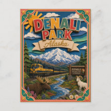 PopCut Staaten Denali Park Alaska Papier Kunst