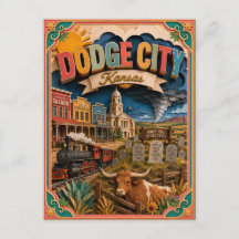 PopCut Staaten Dodge City Kansas Papierkunst