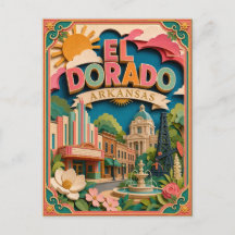 PopCut Staaten El Dorado Arkansas Papierkunst
