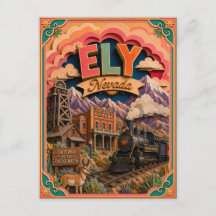 PopCut Staaten Ely Nevada Papierkunst