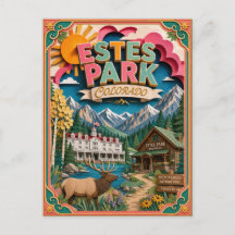 PopCut Staaten Estes Park Colorado Papierkunst