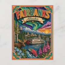 PopCut Staaten Fairbanks Alaska Papierkunst