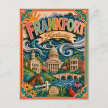 PopCut Staaten Frankfort Kentucky Papierkunst