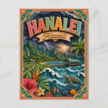 PopCut Staaten Hanalei Hawaii Papierkunst