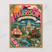 PopCut Staaten Harrison Arkansas Papierkunst