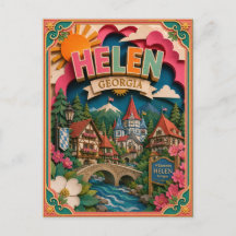 PopCut Staaten Helen Georgia Papier Kunst