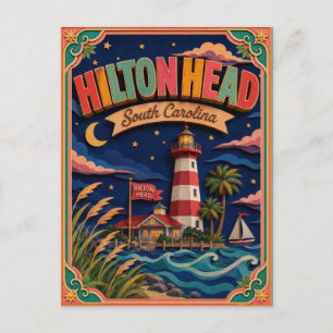 PopCut Staaten Hilton Head Island South Carolina Postkarte