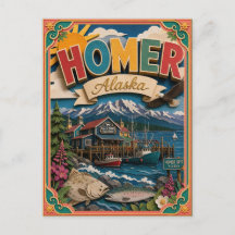 PopCut Staaten Homer Alaska Papier Kunst