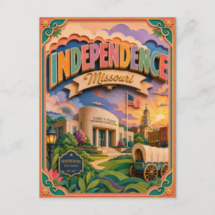 PopCut Staaten Independence Missouri Papierkunst Postkarte