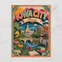 PopCut Staaten Iowa City Iowa Papierkunst