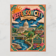 PopCut Staaten Jefferson City Missouri Papierkunst