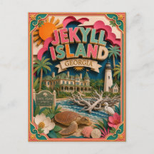 PopCut Staaten Jekyll Island Georgia Papierkunst