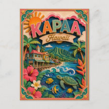 PopCut Staaten Kapaa Hawaii Papierkunst