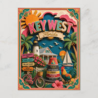 PopCut Staaten Key West Florida Papierkunst