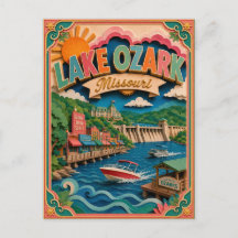 PopCut Staaten Lake Ozark Missouri Papierkunst