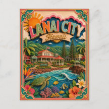 PopCut Staaten Lanai City Hawaii Papierkunst