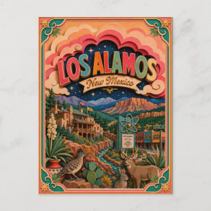 PopCut Staaten Los Alamos New Mexico Papierkunst Postkarte