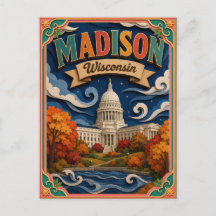 PopCut Staaten Madison Wisconsin Papierkunst
