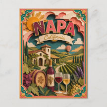 PopCut Staaten Napa Kalifornien Papier Kunst
