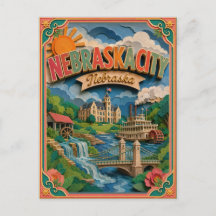 PopCut Staaten Nebraska City Nebraska Papierkunst