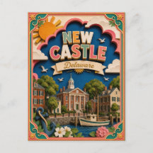 PopCut Staaten New Castle Delaware Papierkunst