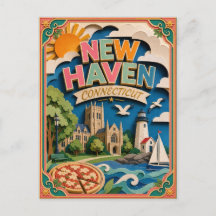 PopCut Staaten New Haven Connecticut Papierkunst