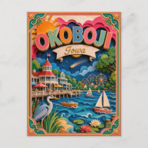 PopCut Staaten Okoboji Iowa Papierkunst