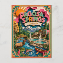 PopCut Staaten Pagosa Springs Colorado Papierkunst