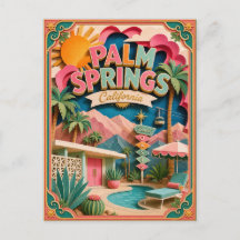 PopCut Staaten Palm Springs Kalifornien Papierkuns