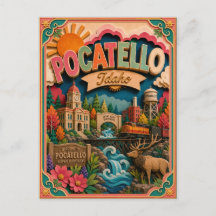 PopCut Staaten Pocatello Idaho Papierkunst