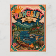 PopCut Staaten Rangeley Maine Papierkunst