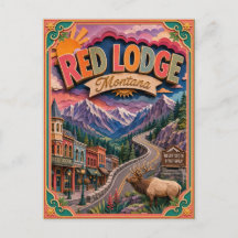 PopCut Staaten Red Lodge Montana Papierkunst