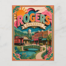 PopCut Staaten Rogers Arkansas Papier Kunst