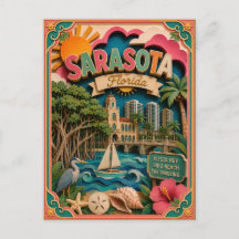 PopCut Staaten Sarasota Florida Papierkunst
