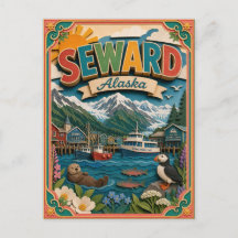 PopCut Staaten Seward Alaska Papierkunst